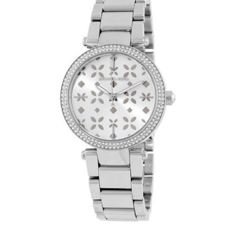 Michael Kors Silver and Crystal Women's Watch